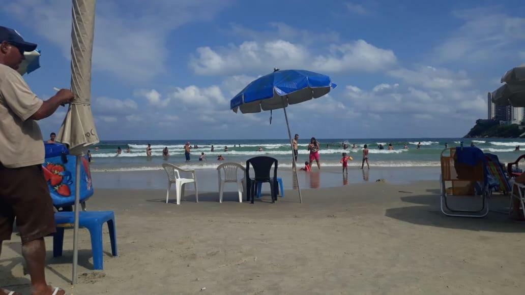 Apto Guaruja De Frente Para O Mar - Praia Asturias Buitenkant foto